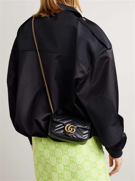 gucci marmont mini cintura|GUCCI GG Marmont super mini quilted leather .